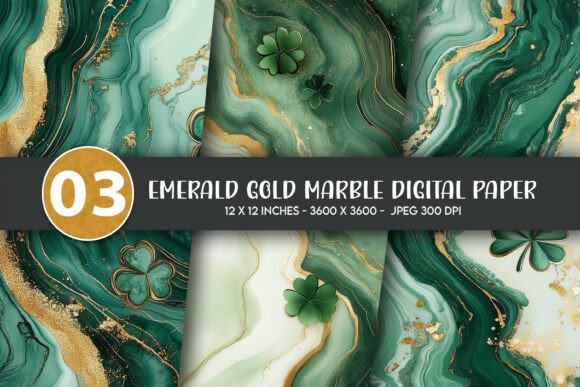 Download Emerald Gold Marble Digital Paper - Marble digital paper Collection