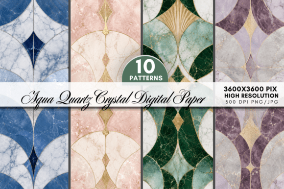 Download Art Deco Marble Digital Paper Bundle - Marble digital paper Collection