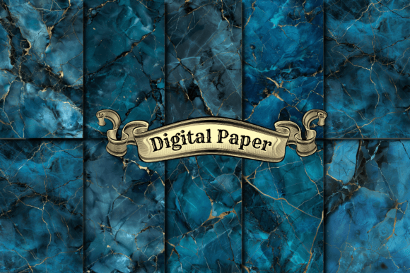 Download Blue Marble Digital Paper - Marble digital paper Collection