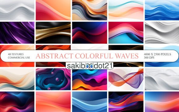 Download Abstract Colorful Waves Background - Premium Resources