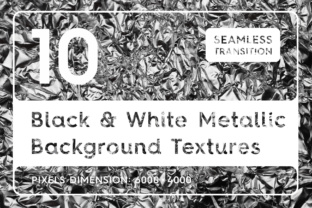 Download 10 Black & White Metallic Textures - White metallic Collection