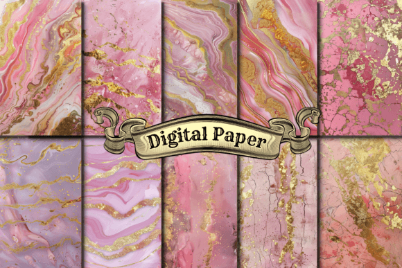Download Pastel Pink Marble Digital Paper - Marble digital paper Collection