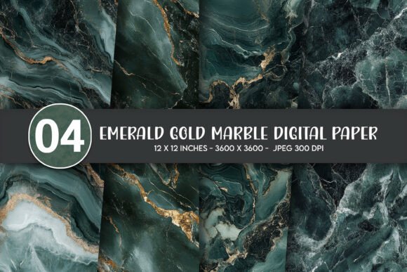 Download Emerald Gold Marble Digital Paper - Marble digital paper Collection